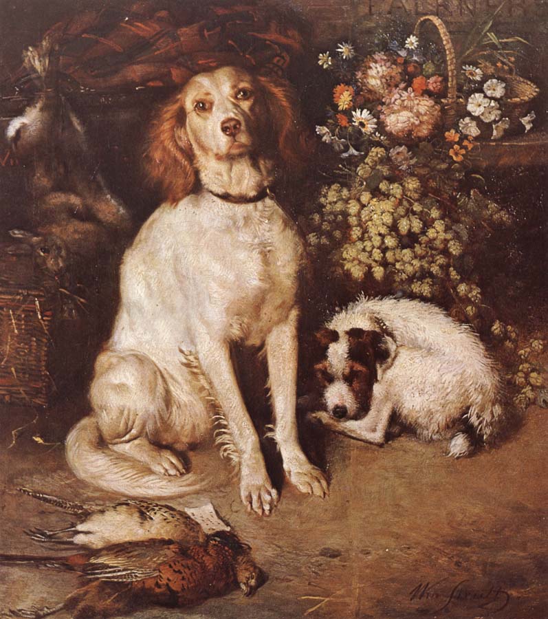 Dogs with Flowers and game